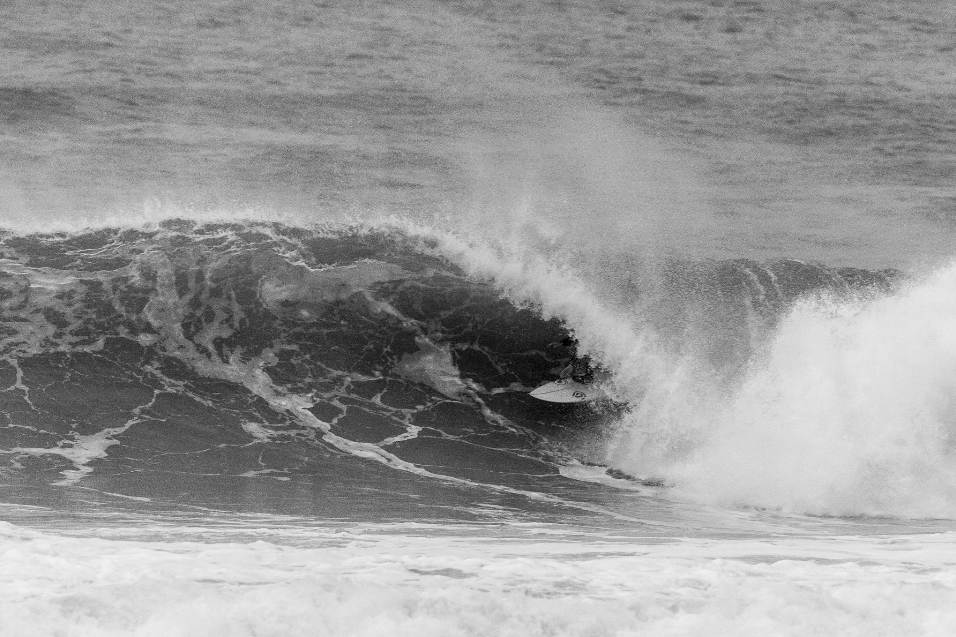 Billy Stairmand weaving inside a drainer. 
