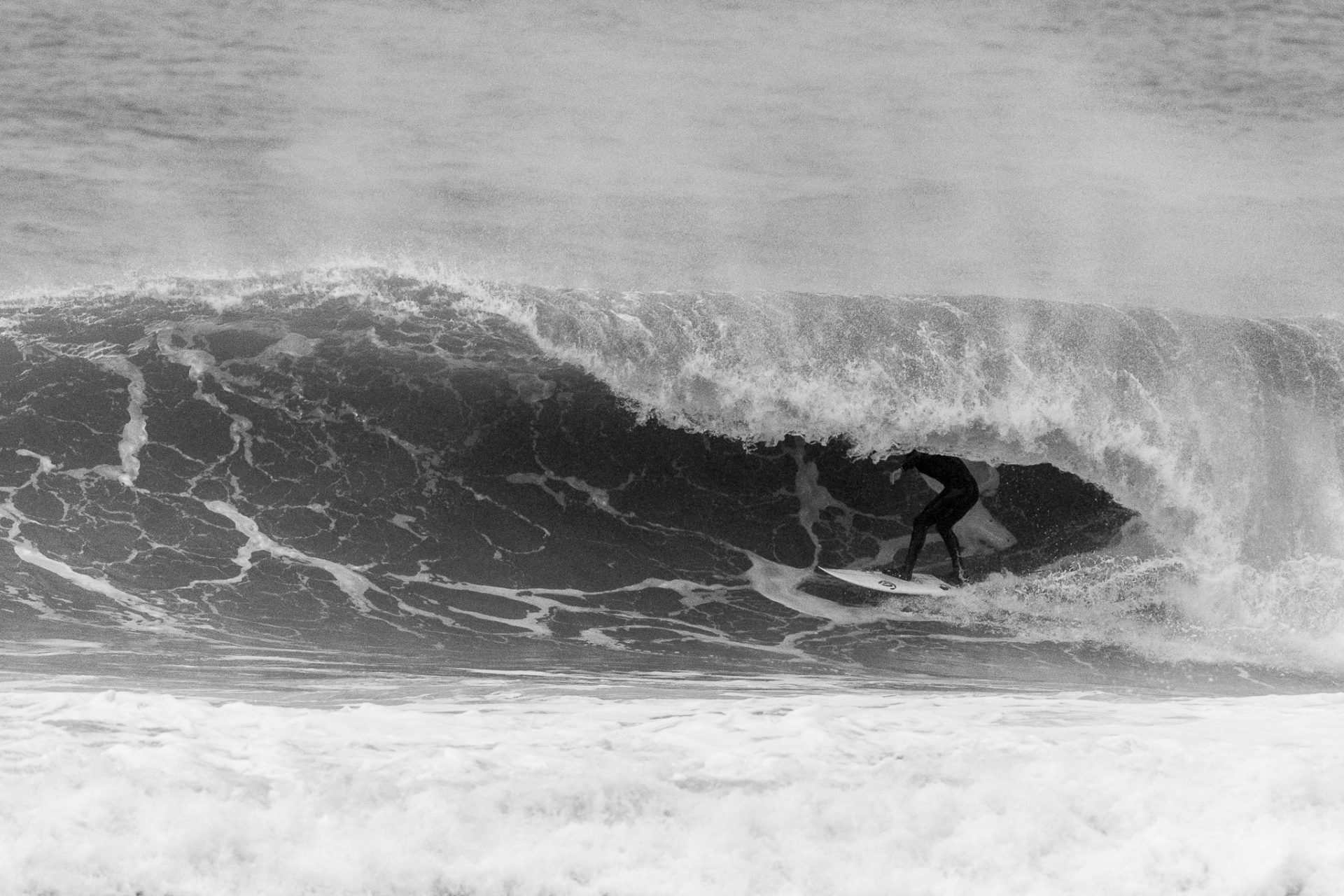 Billy Stairmand weaving inside a drainer. 
