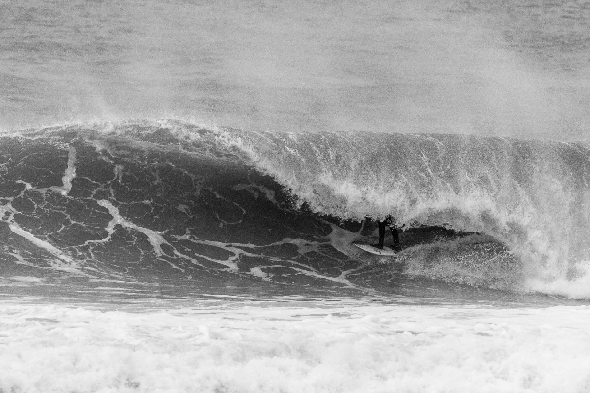 Billy Stairmand weaving inside a drainer. 