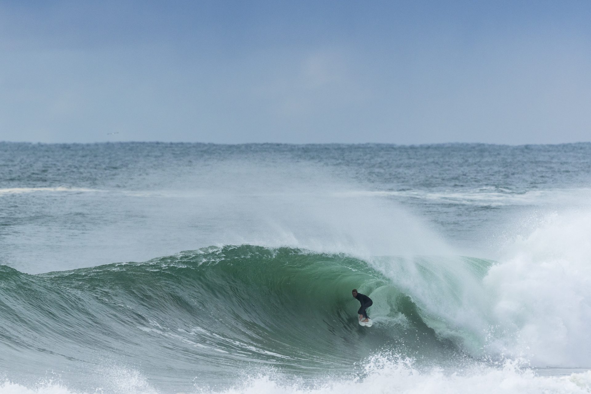 Daniel Farr thriving in the tubes. Photo: CPL
