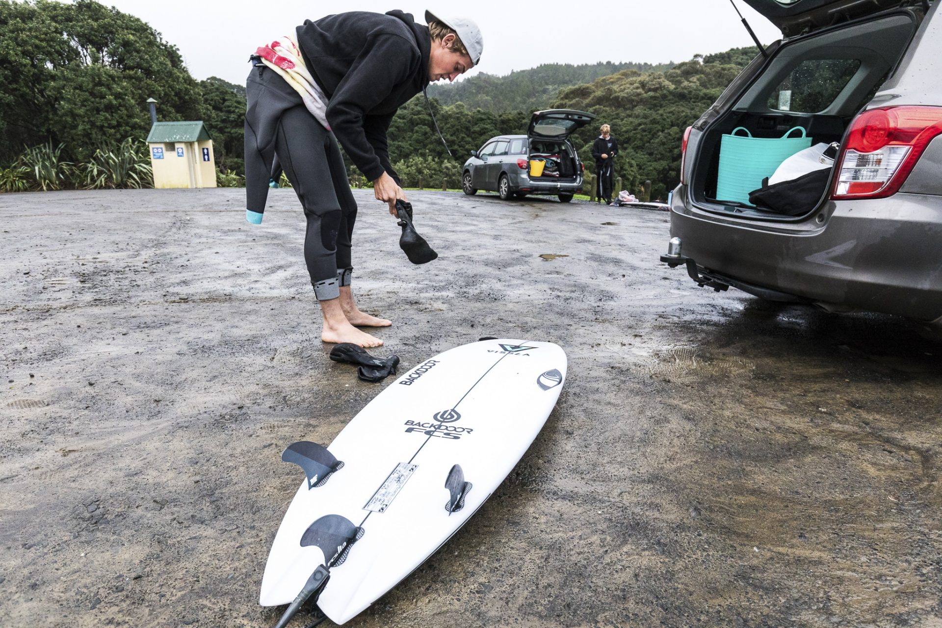 Taylor Hutchinson stepping up to the plate. Photo: CPL