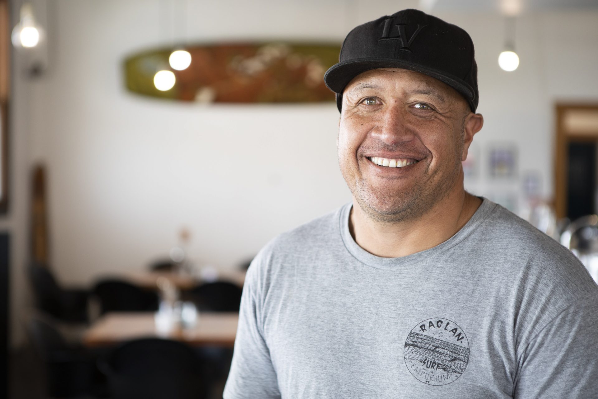 Aaron Kereopa photographed at Raglan Roast, Raglan, New Zealand. Photo: Derek Morrison