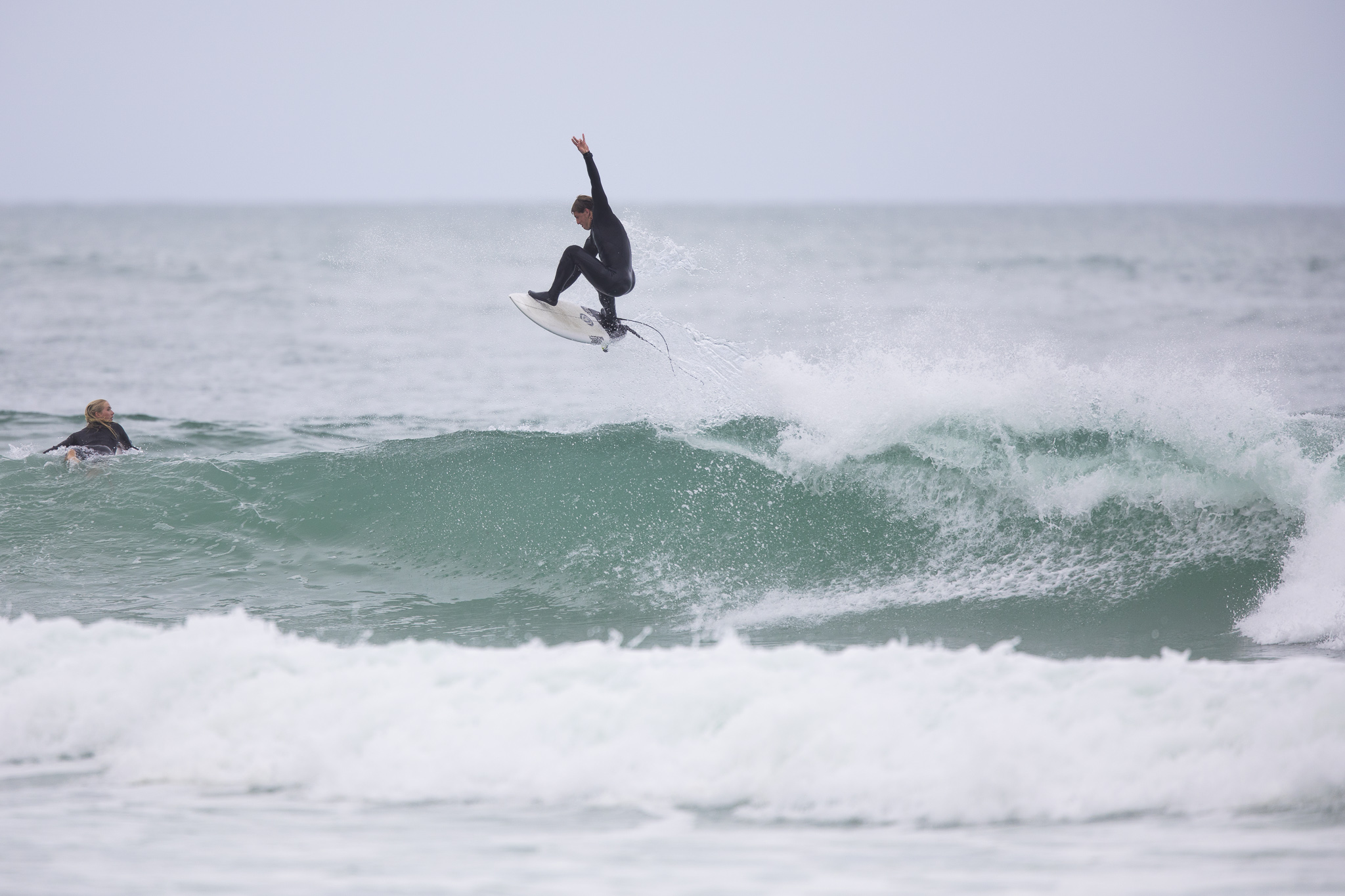Conor McLennan unwinds during a freesurfing session at Blackhead Beach.
Photo: Derek Morrison