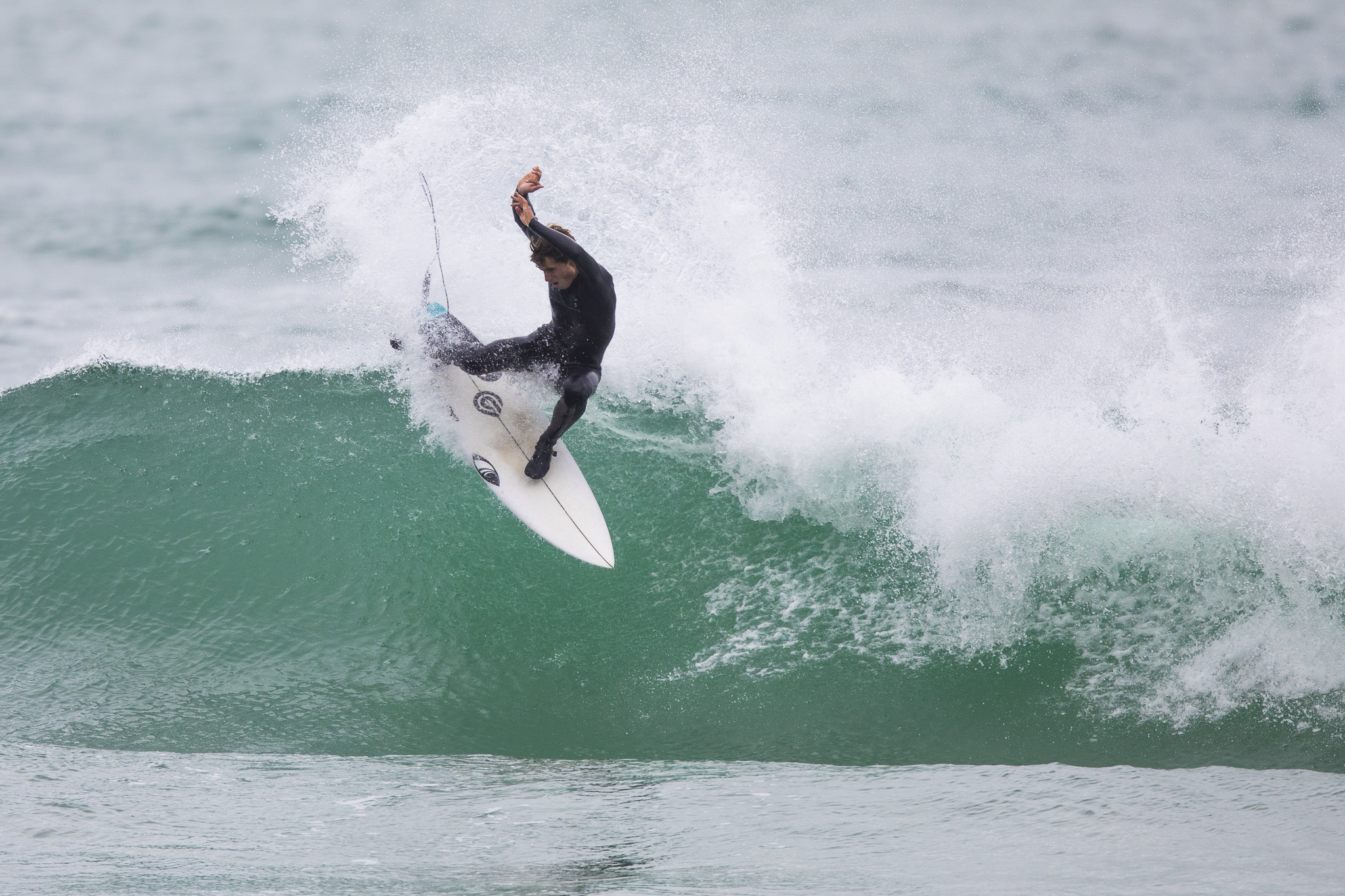 Jay Piper-Healion on form during a freesurfing session. Photo: Derek Morrison
