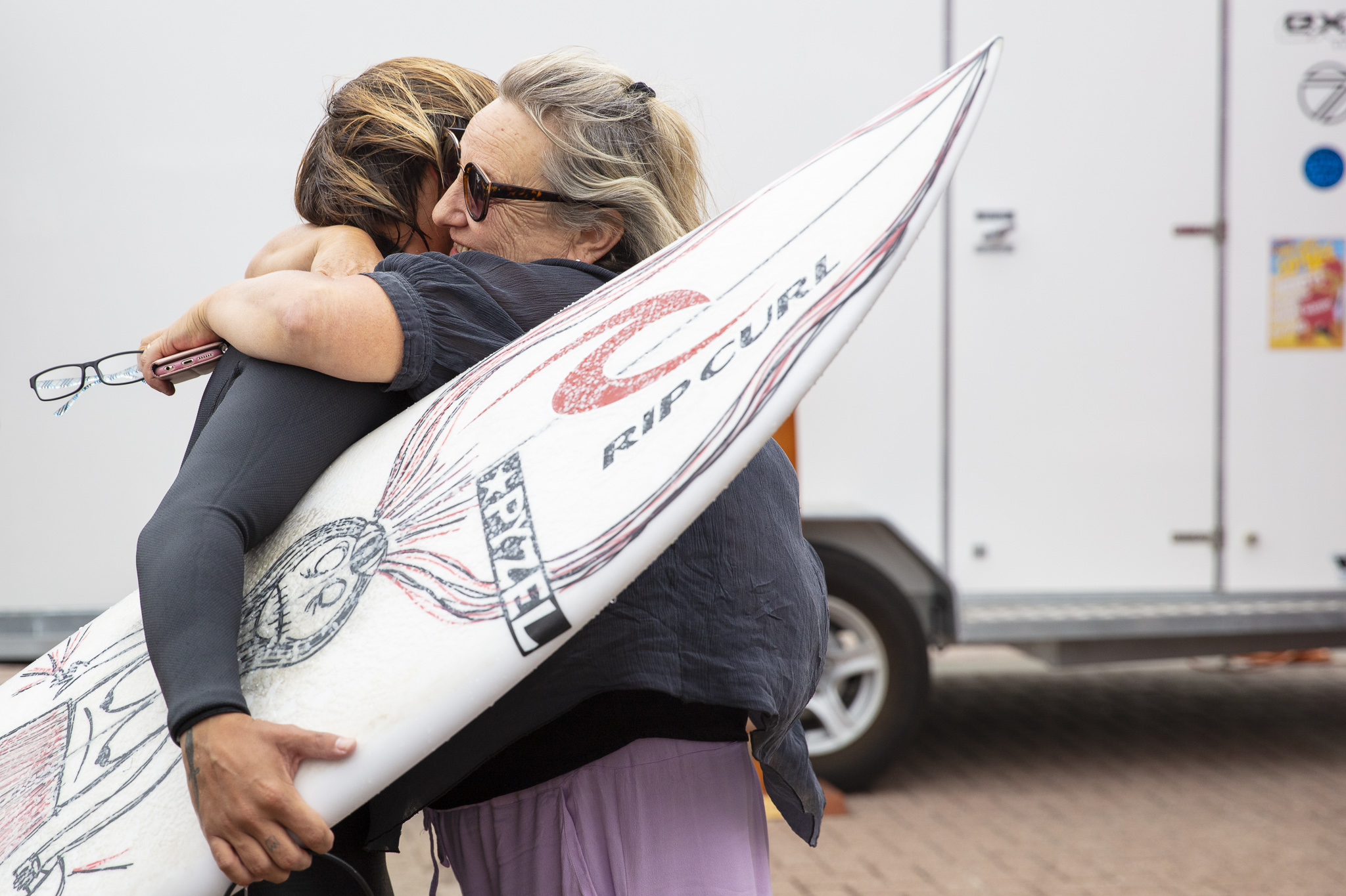 Men's champion Elliot Paerata-Reid celebrates after winning the Health 2000 2020 New Zealand Surfing Championships held at St Clair, Dunedin, New Zealand.