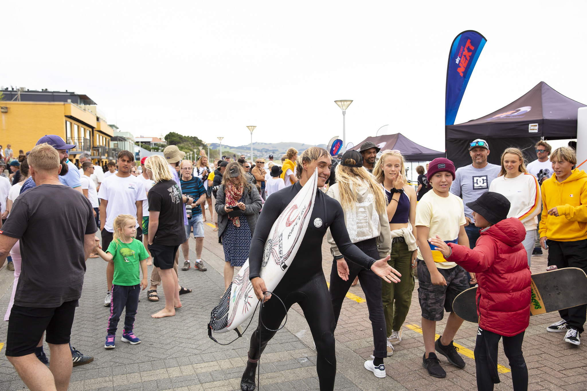 during the Health 2000 2020 New Zealand Surfing Championships held at St Clair, Dunedin, New Zealand.
