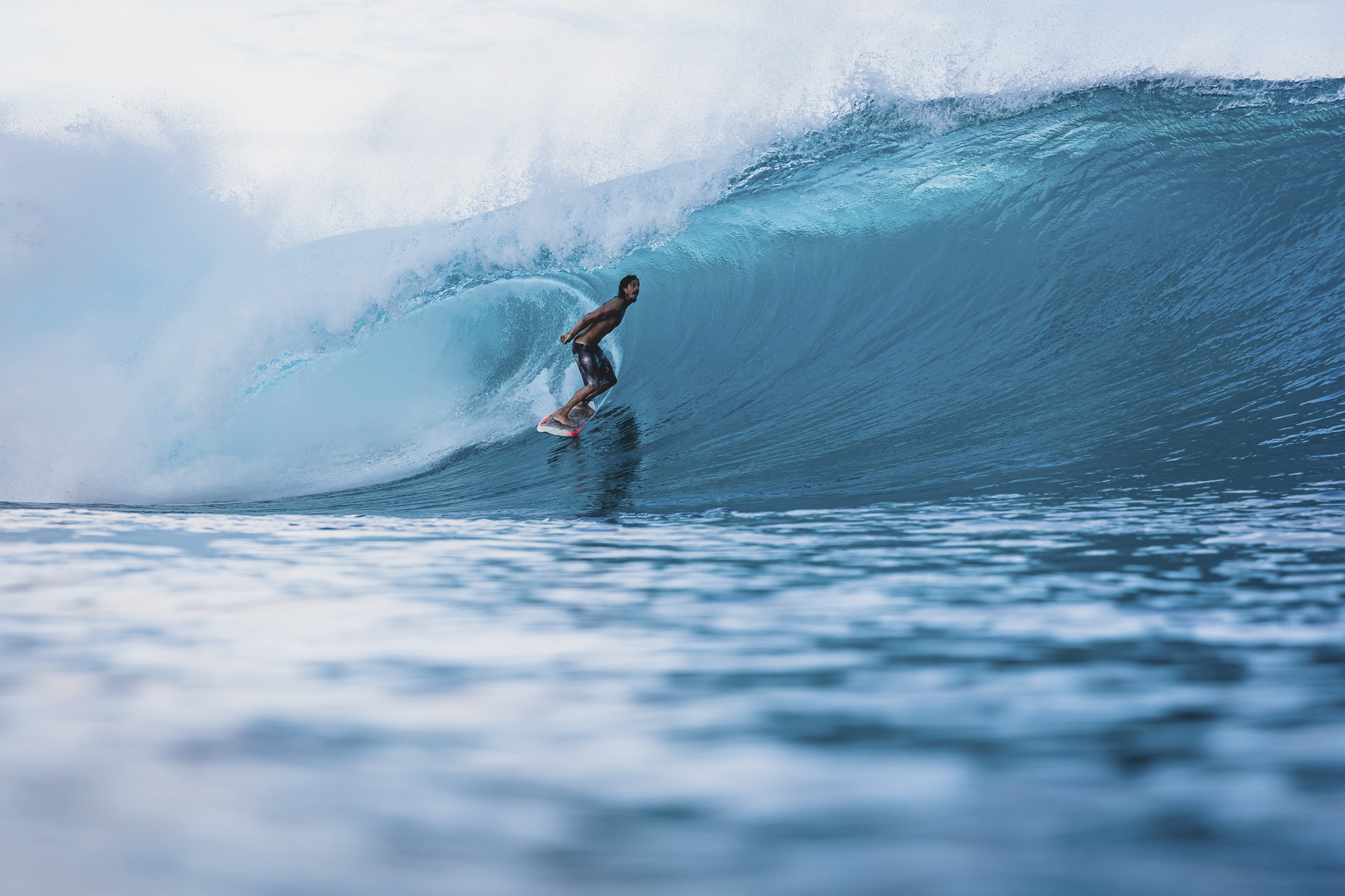 Travis in his element in Indonesia. Photo: Peter Chamberlain