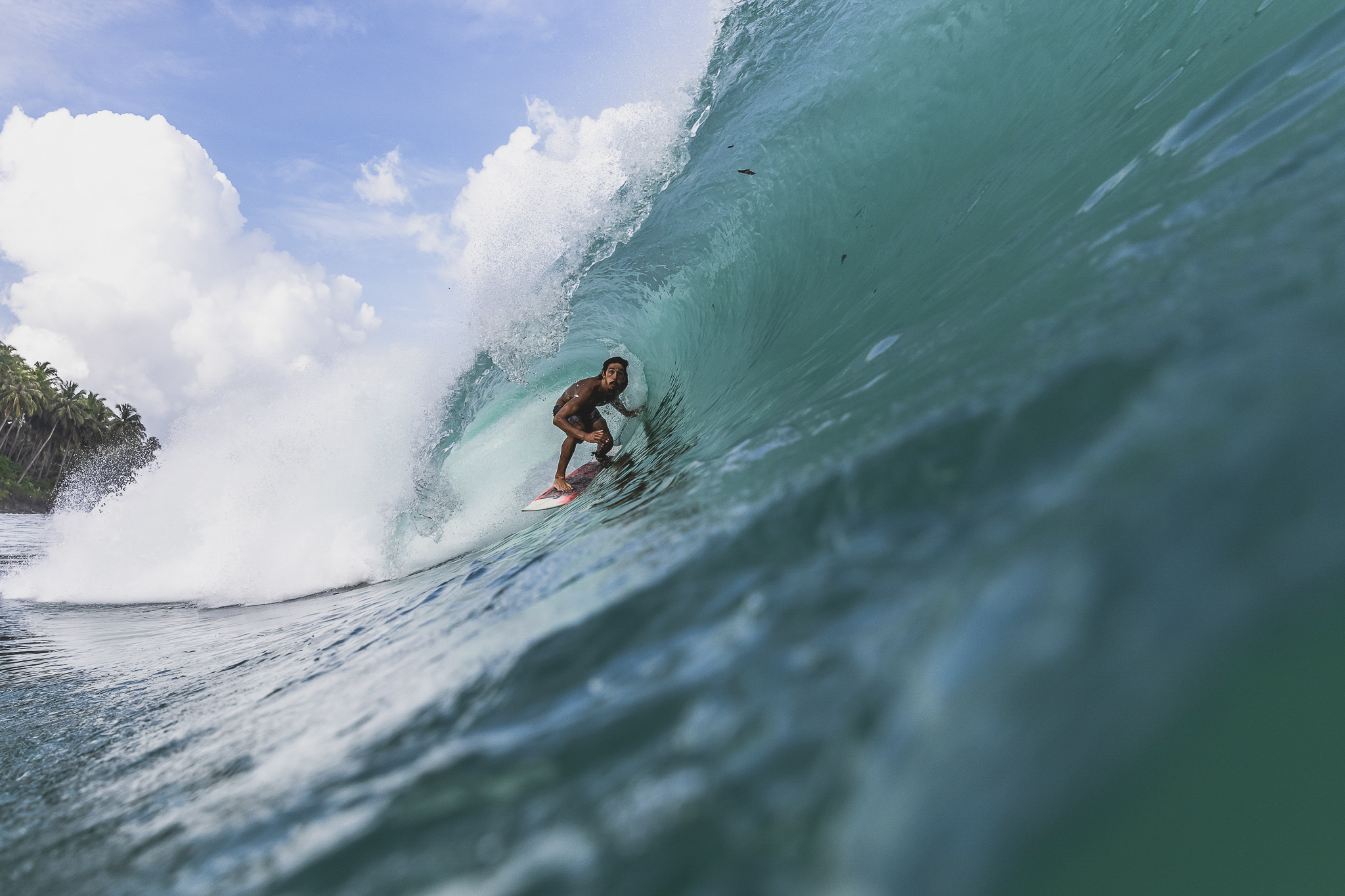 Travis in his element in Indonesia. Photo: Peter Chamberlain