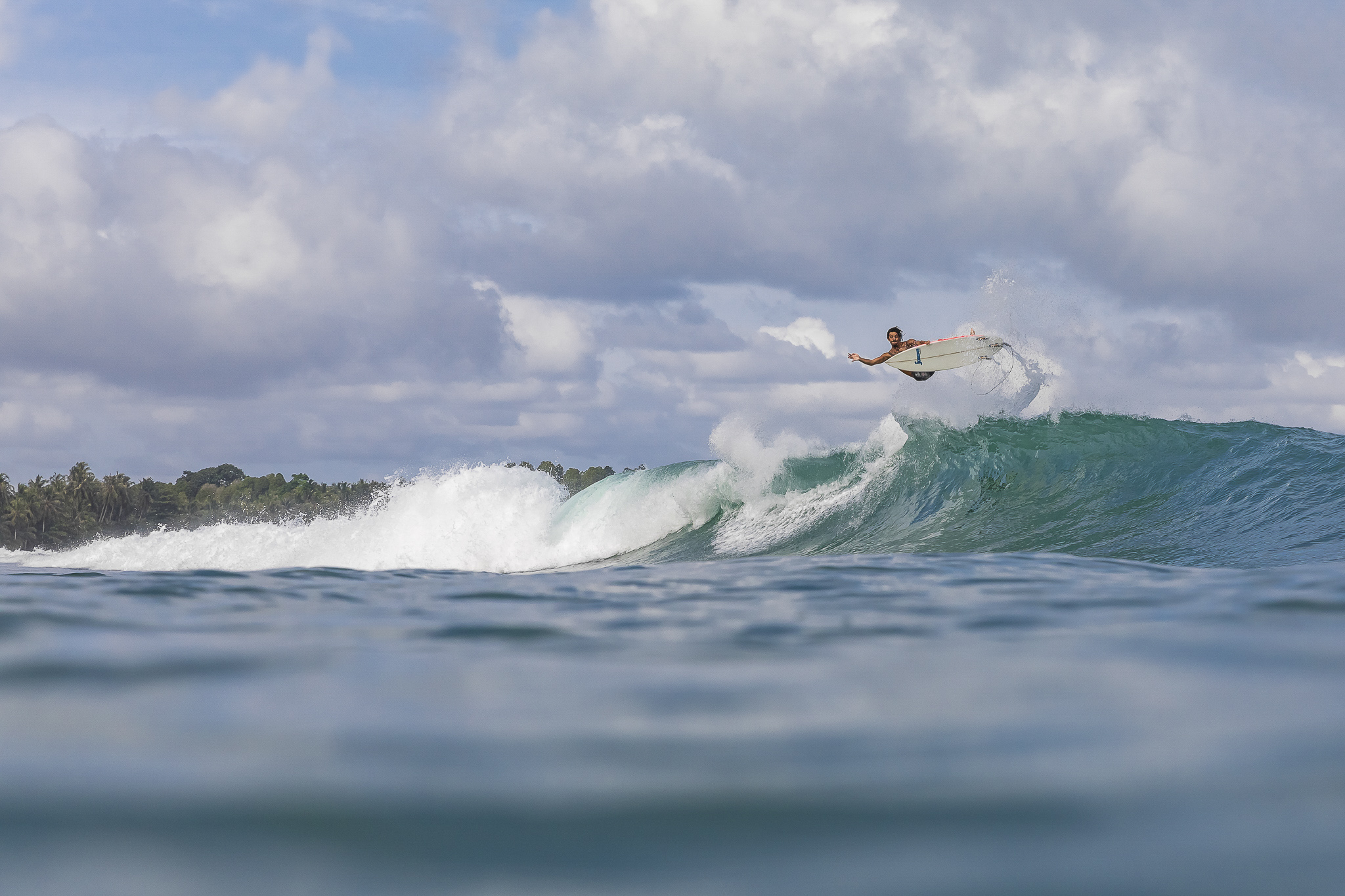 Travis in his element in Indonesia. Photo: Peter Chamberlain