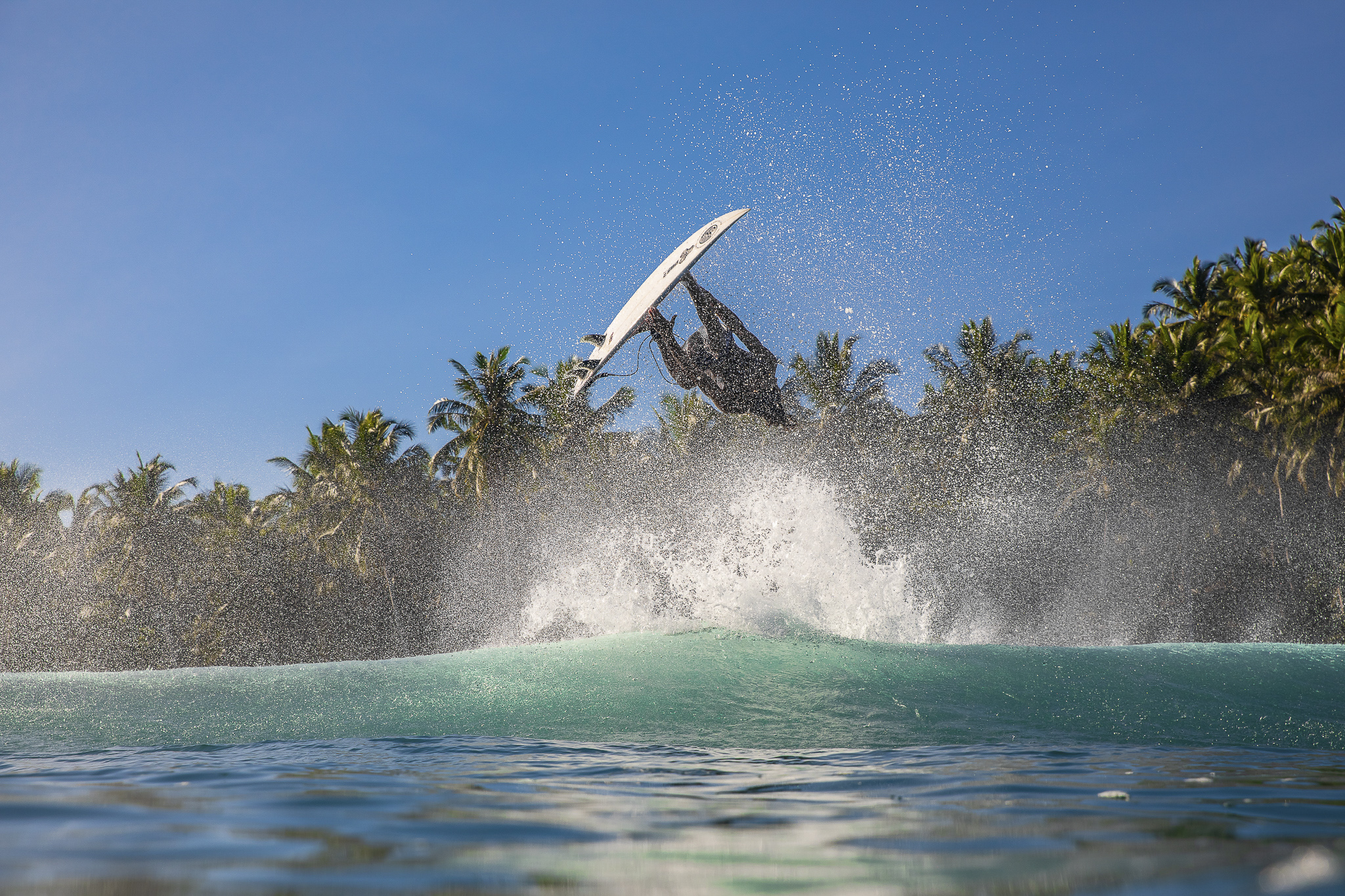 Travis in his element in Indonesia. Photo: Peter Chamberlain