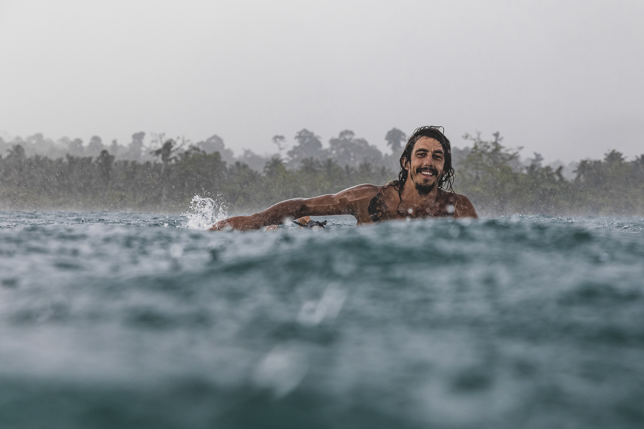 Travis in his element in Indonesia. Photo: Peter Chamberlain
