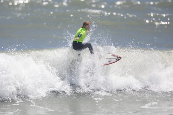 Poppy Entwistle, 12, and ripping.
