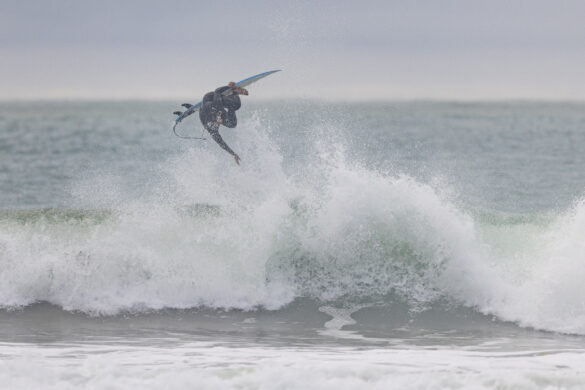 Ricardo Christie on the early surf. 