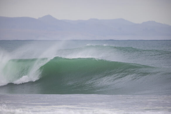 Chunks down the beach.