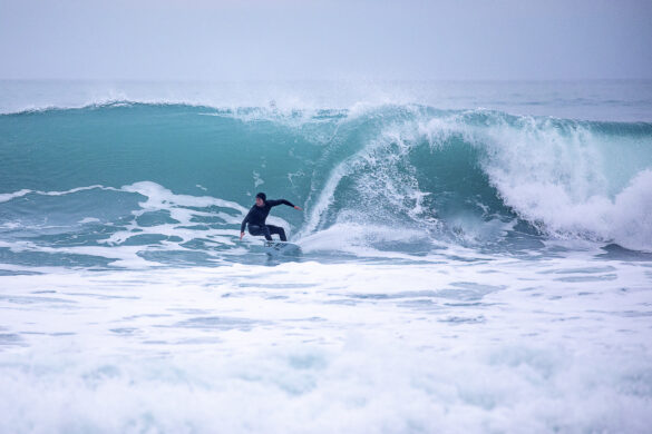 Jarred lining up the section. Photo: Belinda Brown