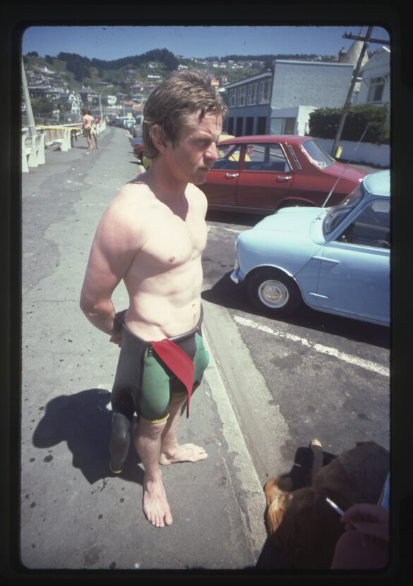 Jock Benfell at St Clair circa 1974. Photo: Pat O'Neill